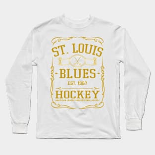 Vintage Blues Hockey Long Sleeve T-Shirt